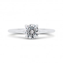 Shah Luxury 14K White Gold Diamond Engagement Ring (Semi-Mount)