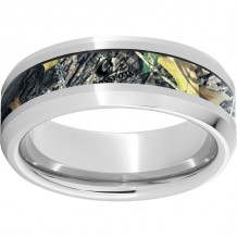 Serinium Beveled Edge Band with Mossy Oak New Break-Up Inlay
