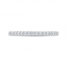 Shah Luxury 14K Two-Tone Gold Round Diamond Half-Eternity Wedding Band