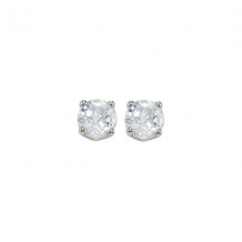 Gems One 14Kt White Gold White Topaz (1/2 Ctw) Earring