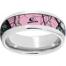 Serinium Domed Band with Mossy Oak Pink Break-Up Inlay
