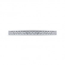 Shah Luxury 14K White Gold Round Diamond Half-Eternity Wedding Band