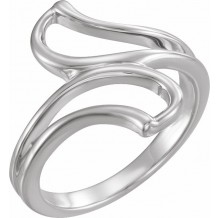14K White Freeform Remount Ring