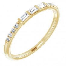 14K Yellow 1/6 CTW Diamond Anniversary Band