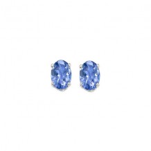 Gems One 14Kt White Gold Tanzanite (7/8 Ctw) Earring