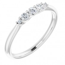 14K White 1/5 CTW Diamond Anniversary Band