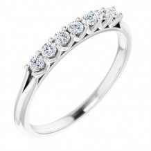 14K White 1/5 CTW Diamond Anniversary Band