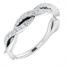 14K White 1/4 CTW Diamond Anniversary Band