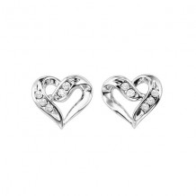 Gems One Silver Diamond (1/50 Ctw) Earring