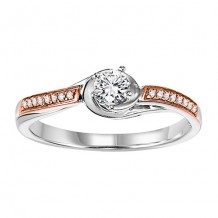 14k White Gold 1/4ct Diamond Engagement Ring