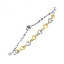 Gems One Silver Diamond (1/8Ctw) Bracelet