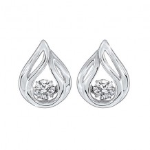 Gems One Silver Cubic Zirconia Earring