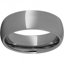 Rugged Tungsten  8mm Domed Polished Band