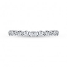 Shah Luxury 18k White Gold Diamond Carizza Wedding band