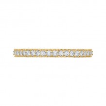 Shah Luxury Round Diamond Eternity Wedding Band In 14K Yellow Gold