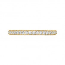 Shah Luxury Round Diamond Eternity Wedding Band In 14K Yellow Gold