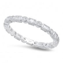 Beverley K 18k White Gold 0.32ct Diamond Stackable Anniversary Band