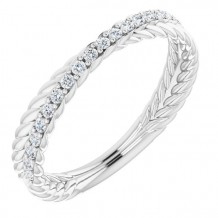 14K White 1/5 CTW Diamond Anniversary Band