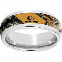 Serinium Domed Band with Mossy Oak Blaze Inlay