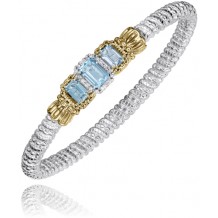 Vahan 14k Gold & Sterling Silver Sky Blue Topaz Bracelet