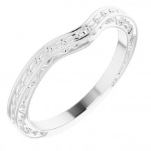 14K White Matching Band