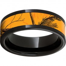 Black Diamond Ceramic Pipe Cut Band with Realtree AP Blaze Inlay