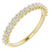 14K Yellow 1/3 CTW Diamond Anniversary Band