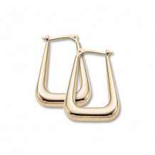 Carla 14K Yellow Gold Long U Shaped Hoop earrings