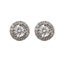 Gems One 14Kt White Gold Diamond (1/4Ctw) Earring