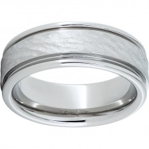 Serinium Rounded Edge Band with Bark Finish