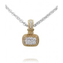 Vahan 14k Gold & Sterling Silver Diamond Pendant