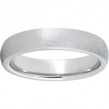 Serinium Domed Band with Stone Finish