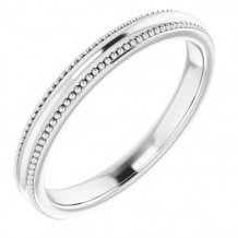 14K White Universal Band