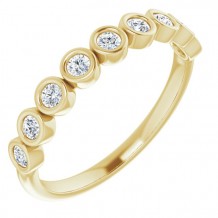 14K Yellow 1/4 CTW Diamond Anniversary Band