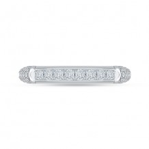 Shah Luxury 18k White Gold Diamond Carizza Wedding band