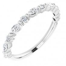 14K White 1/4 CTW Diamond Anniversary Band