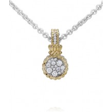 Vahan 14k Gold & Sterling Silver Diamond Pendant