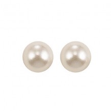 Gems One 14Kt White Gold Pearl (1 Ctw) Earring