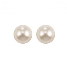 Gems One 14Kt White Gold Pearl (1 Ctw) Earring