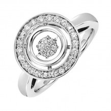 Gems One 10KT White Gold & Diamonds Stunning Fashion Ring - 1/4 ctw
