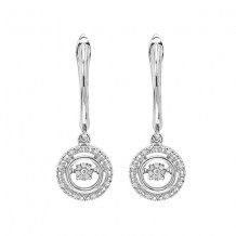 Gems One Silver Diamond (1/10 Ctw) Earring