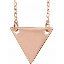 14K Rose Geometric 18 Necklace