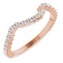 14K Rose 3/8 CTW Diamond Band