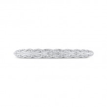 Shah Luxury 14K White Gold Diamond Wedding Band