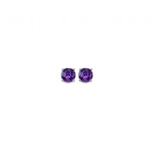 Gems One 14Kt White Gold Amethyst (1/5 Ctw) Earring