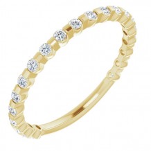 14K Yellow 1/4 CTW Diamond Anniversary Band