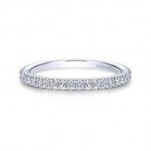 Gabriel & Co. 14k White Gold Contemporary Anniversary Wedding Band