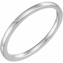 14K White Band