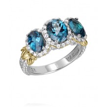 Vahan 14k Gold & Sterling Silver London Blue Topaz Ring