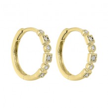 Gems One 14Kt Yellow Gold Diamond (1/8Ctw) Earring